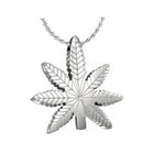 Marijuana Leaf Pendant Urn - Love Charms Option