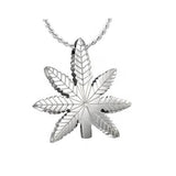 Marijuana Leaf Pendant Urn - Love Charms Option