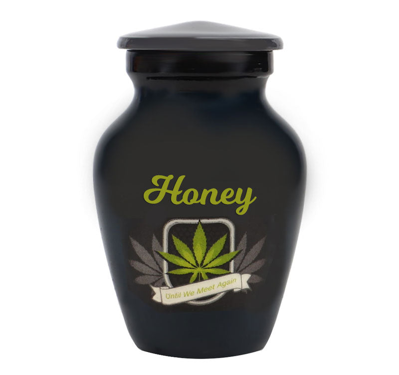Until We Meet Again Marijuana Mini Urn - Love Charms® Option