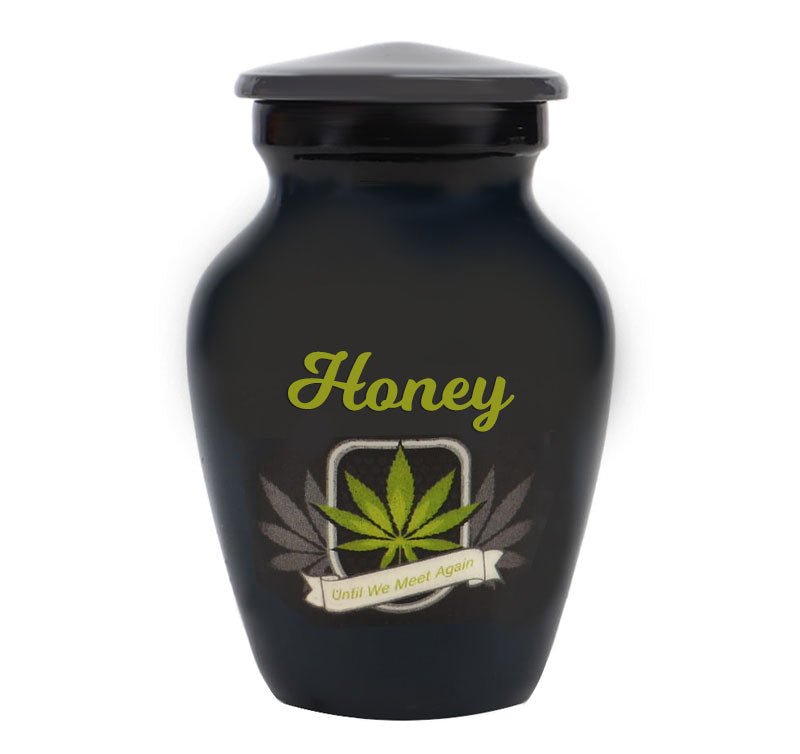 Until We Meet Again Marijuana Mini Urn - Love Charms® Option