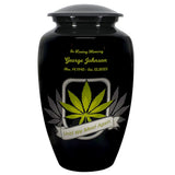 Until We Meet Again Marijuana Medium or Adult Urn - Tribute Wreath™ - Pro Personalization - Burial Vault Option