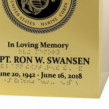 Military Branches of Service Braille Urn