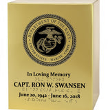 Military Branches of Service Braille Urn