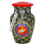 US Marine Corps Camouflage Mini Urn - Love Charms® Option