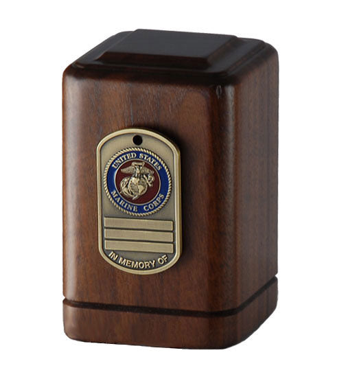 Marine Dog Tag Keepsake Urn