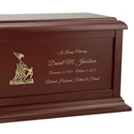 US Marine Corps Courage Cremation Urn - Adult Wood Urn