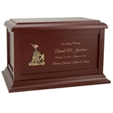 US Marine Corps Courage Cremation Urn - Adult Wood Urn