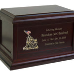 US Marine Corps Courage Cremation Urn - Adult Wood Urn