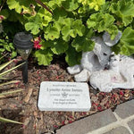 Genuine White Marble Marker - Free Engraving & Icon