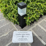 Genuine White Marble Marker - Free Engraving & Icon