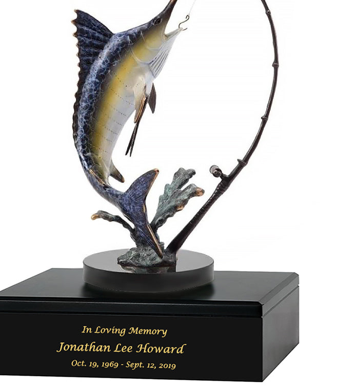 Fighting Marlin Adult Cremation Urn
