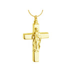 Mary on the Cross Gold Ash Urn - Love Charms™ Option 