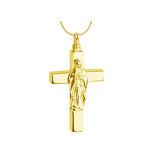 Mary on the Cross Gold Ash Urn - Love Charms™ Option 