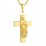 Mary On The Cross 10kt or 14KT Gold Cremation Jewelry Urn - SHIPS NOW