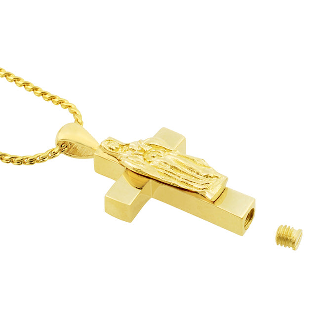 Our Mary on the Cross Urn Pendant - Love Charms™ Option