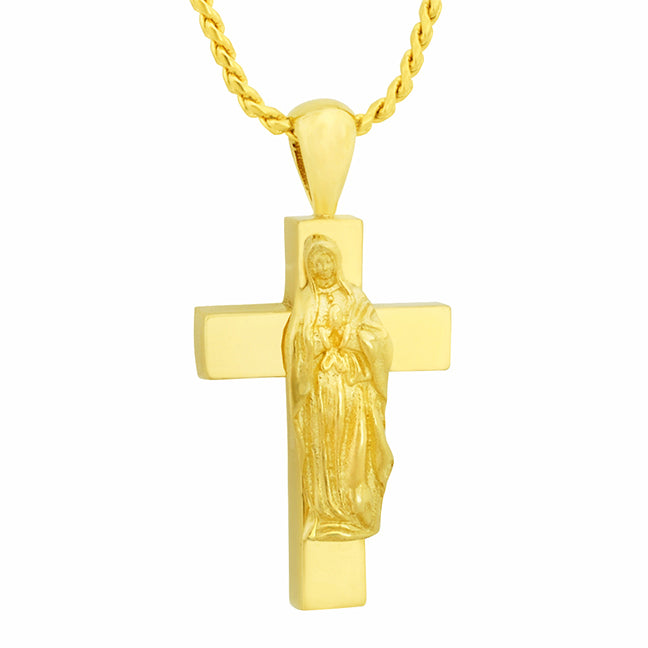 Our Mary on the Cross Urn Pendant - Love Charms™ Option