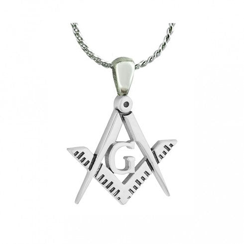 Freemason Cremation Ash Pendant Urn - Love Charms Option