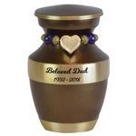 Master Brass Keepsake Urn - Love Charms Option