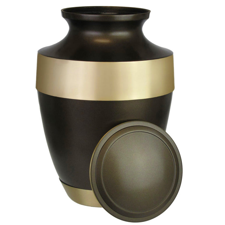 Master Brass Cremation Adult Urn - Tribute Wreath™ - Pro Diamond Engraving