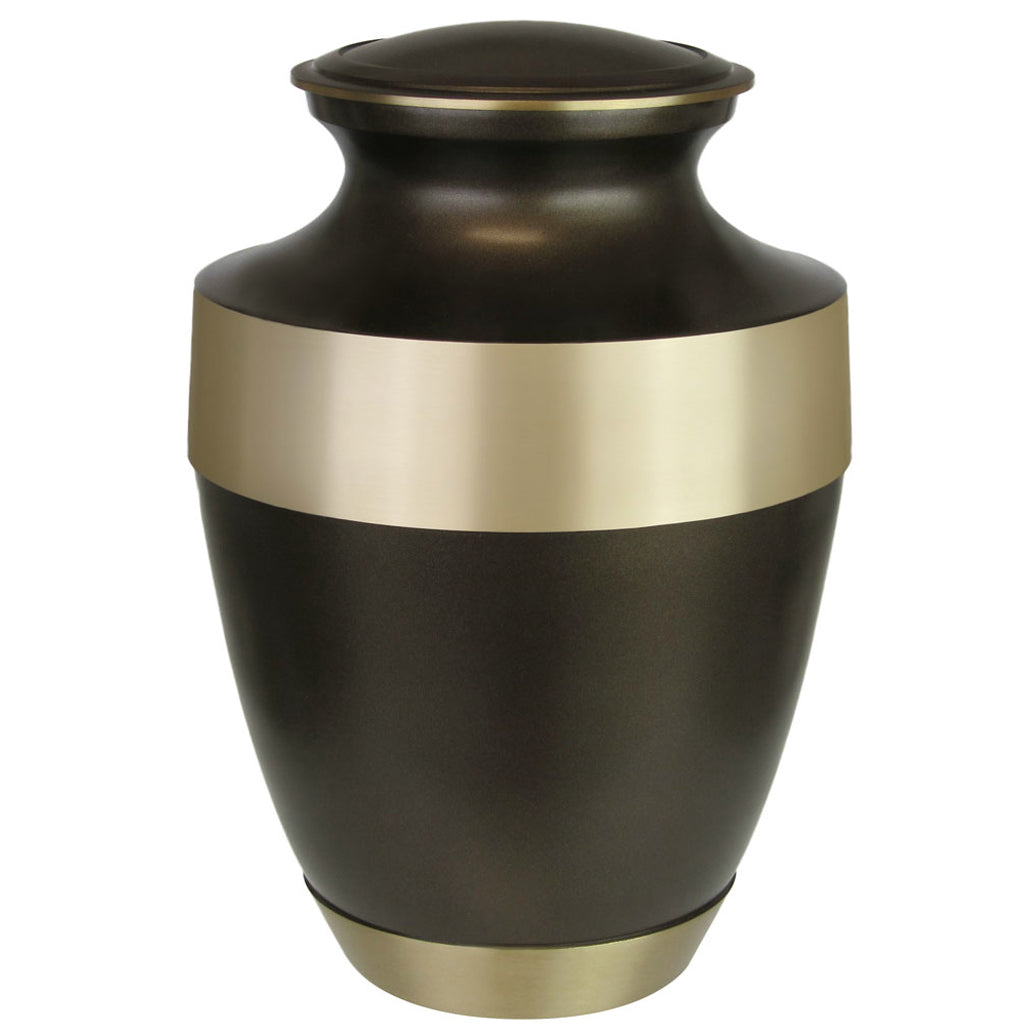 Master Brass Cremation Adult Urn - Tribute Wreath™ - Pro Diamond Engraving