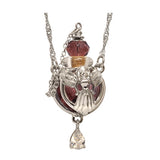 Mauve Angel Glass Pendant Urn