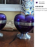 Purple Hearts Medium Urn