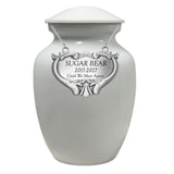 Pet Heart Medallion Urn Name Plate - Dog or Cat