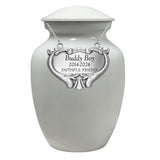 Pet Heart Medallion Urn Name Plate - Dog or Cat