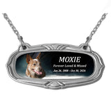 Pet Photo Pewter Medallion Urn Name Plate - Dog or Cat (Copy)