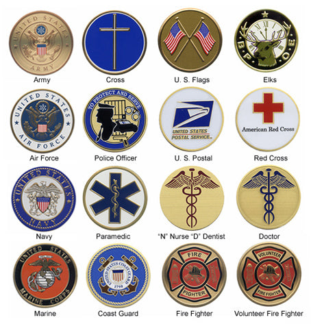 Military Police & Fire Medallions