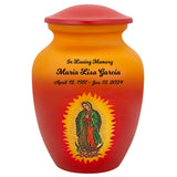 Guadalupe Medium or Adult Cremation Urn - Tribute Wreath™ - Pro Personalization - Burial Vault Option