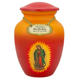 Guadalupe Medium or Adult Cremation Urn - Tribute Wreath™ - Pro Personalization - Burial Vault Option