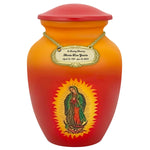 Guadalupe Medium Cremation Urn - Tribute Wreath Option™ - Medallion Name Plate Option