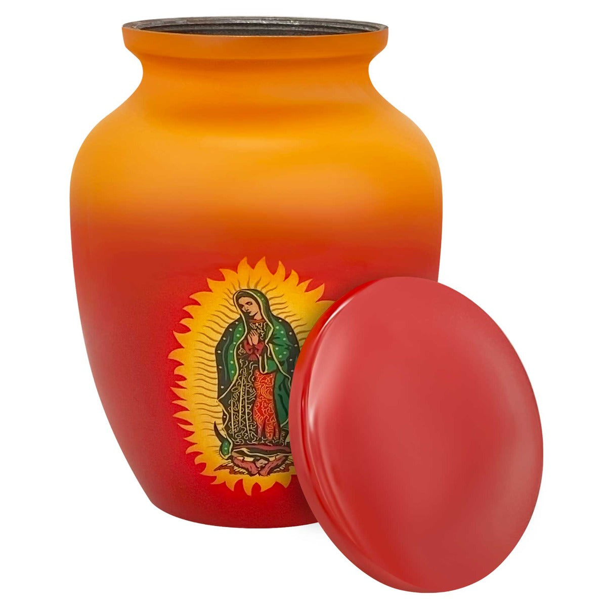 Guadalupe Medium Cremation Urn - Tribute Wreath Option™ - Medallion Name Plate Option