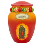 Guadalupe Medium Cremation Urn - Tribute Wreath Option™ - Medallion Name Plate Option