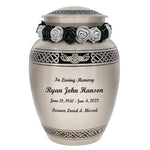 Flying Owl Medium Urn Tribute Wreath™ - Pro Diamond Engraving