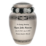 Flying Owl Medium Urn Tribute Wreath™ - Pro Diamond Engraving