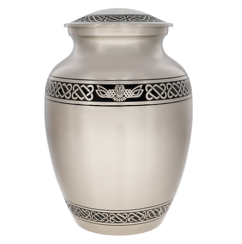 Flying Owl Medium Urn Tribute Wreath™ - Pro Diamond Engraving