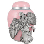Medium Wings of an Angel Pink Urn - Pro Laser Engraving