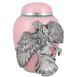 Medium Wings of an Angel Pink Urn - Pro Laser Engraving