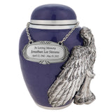 Medium Wings of an Angel Purple Urn - Pro Laser Engraving