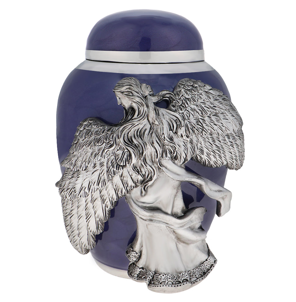 Child Wings of an Angel Purple Urn - Pro Laser Engraving