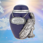 Medium Wings of an Angel Purple Urn - Pro Laser Engraving