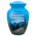 Riding Free Medium Cremation Urn - Tribute Wreath™ Option - Pro Sand Carved Engraving