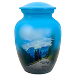 Riding Free Medium Cremation Urn - Tribute Wreath™ Option - Pro Sand Carved Engraving