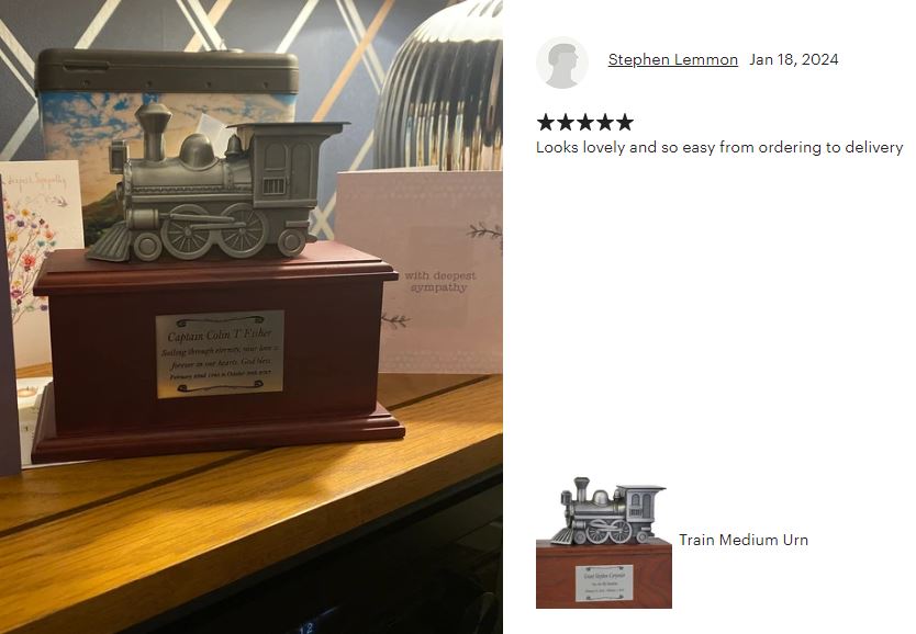 Train Medium Cremation Urn