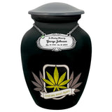 Until We Meet Again Marijuana Medium Cremation Urn - Tribute Wreath™ Option - Pro Sand Carved Engraving