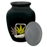 Until We Meet Again Marijuana Medium Cremation Urn - Tribute Wreath™ Option - Pro Sand Carved Engraving