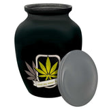 Until We Meet Again Marijuana Medium Cremation Urn - Tribute Wreath™ Option - Pro Sand Carved Engraving