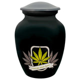 Until We Meet Again Marijuana Medium Cremation Urn - Tribute Wreath™ Option - Pro Sand Carved Engraving